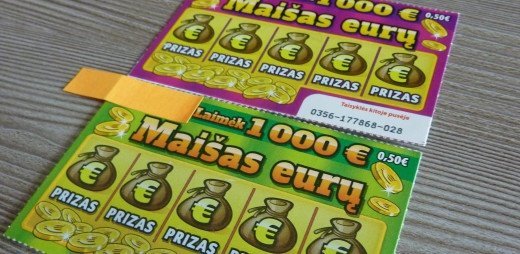 Atsinaujino momentinė loterija „Maišas eurų“