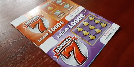 Vėl atsinaujino momentinė loterija „Sėkmės 7 (0,5€)”