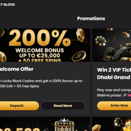 Lucky Block Casino apžvalga: modernus užsienio kazino